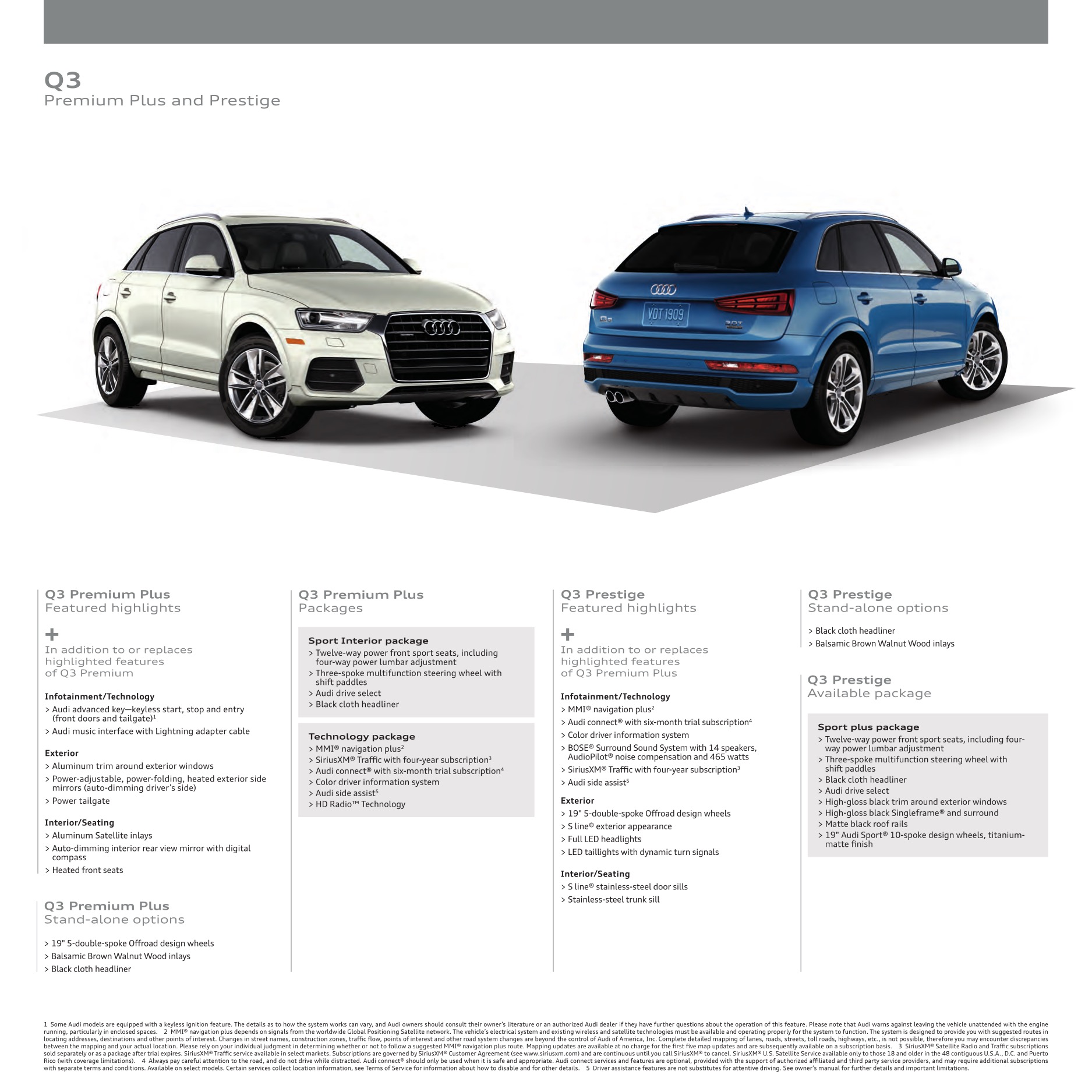 2017 Audi Q3 Brochure Page 7